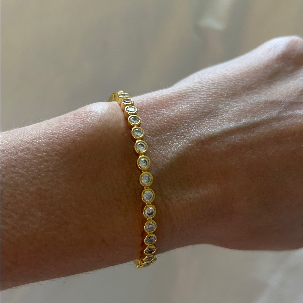 Bezel Set Bangle - image 3